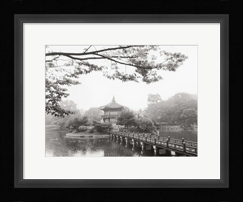 Framed Lotus Pavillion II Print