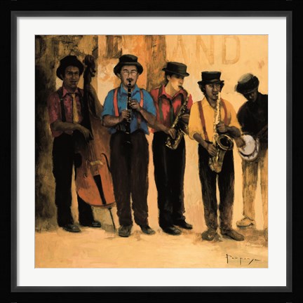 Framed Dixie Band Print