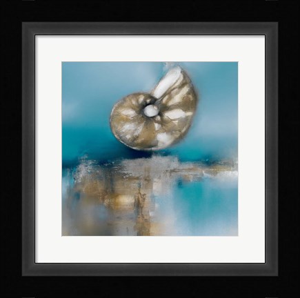 Framed Blue Shores Nautilus Print