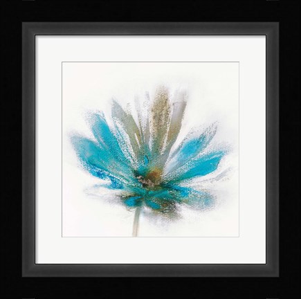 Framed Teal Breeze I Print