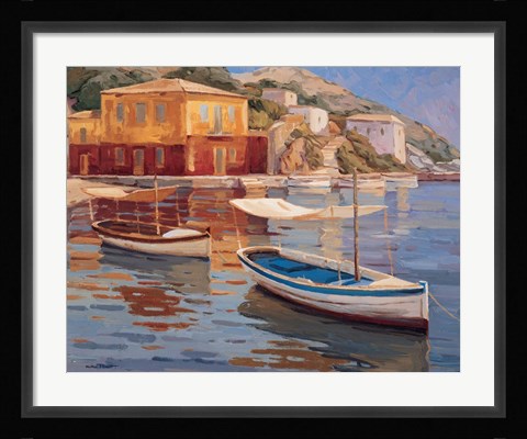 Framed Mar Egeo Print