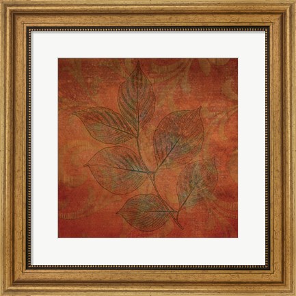 Framed Leaves of Autumn Print