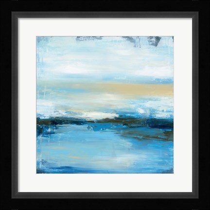 Framed Dreaming Blue II Print