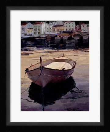 Framed Barca al Contraluz Print