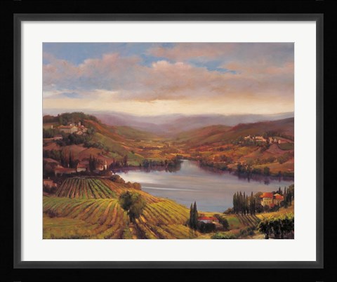 Framed Vineyard View I Print