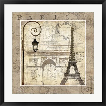 Framed Paris Holiday Print