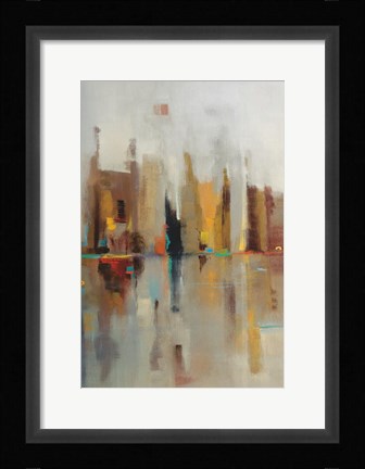 Framed Golden Harbor III Print