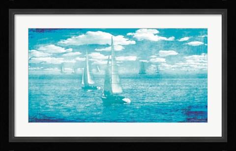 Framed Sailboat Vista Print