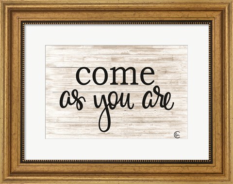 Framed Come as You Are Print
