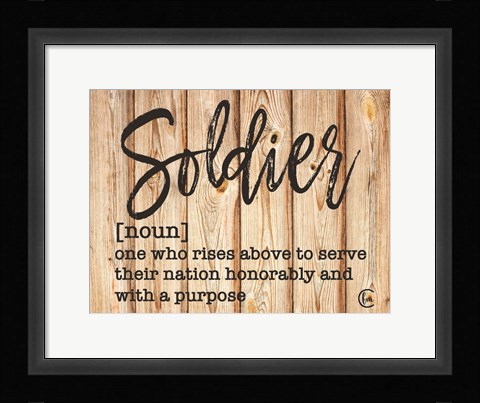 Framed Soldier Print