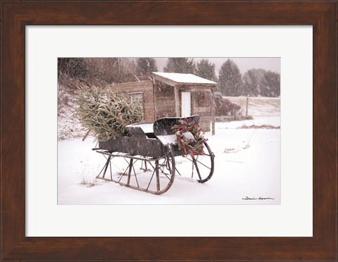 Framed Grandpa&#39;s Sleigh Print