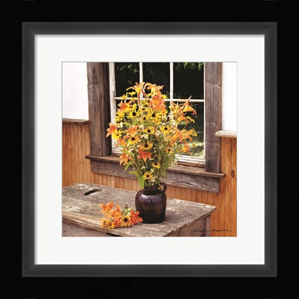 Framed Wildflower Window Print