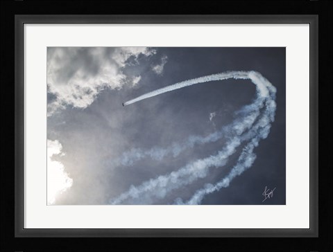 Framed Clouded Space Print