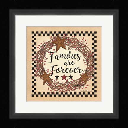 Framed Family Wreath Print