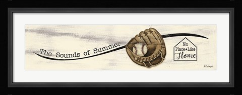 Framed Baseball - Summer Print