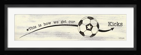 Framed Soccer - Kicks Print