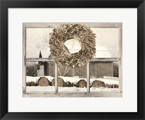 Framed Millersburg Winter View Print