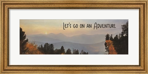 Framed Let&#39;s Go on an Adventure Print