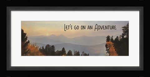 Framed Let's Go on an Adventure Print