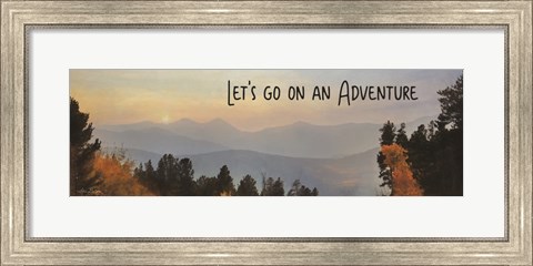 Framed Let&#39;s Go on an Adventure Print