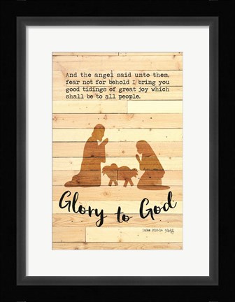 Framed Glory to God Print