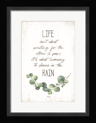 Framed Dance in the Rain Print