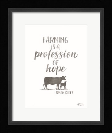 Framed Profession of Hope Print