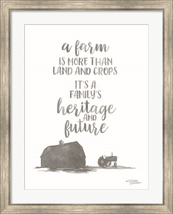 Framed Heritage and Future Print