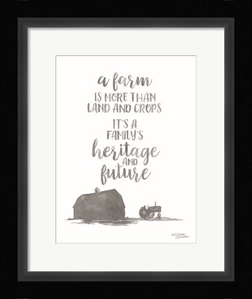 Framed Heritage and Future Print