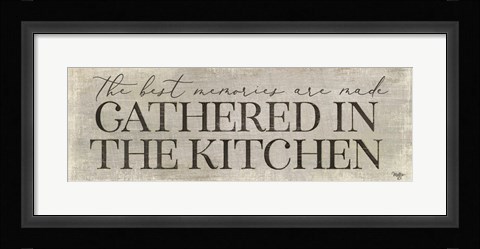 Framed Gathered in the Kitchen Print