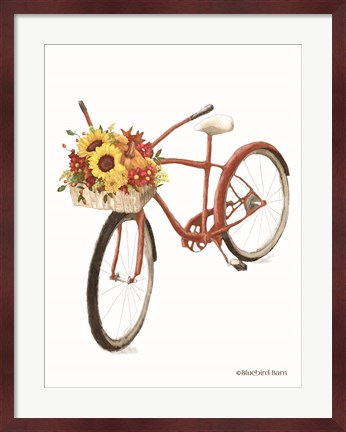 Framed Fall Bike Print