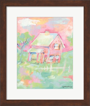Framed Sherbet Cottage Print