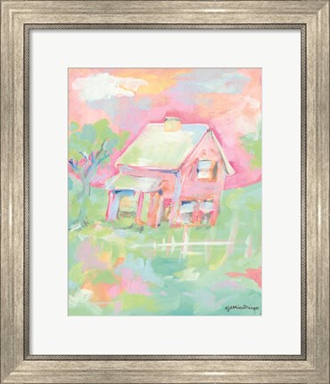 Framed Sherbet Cottage Print