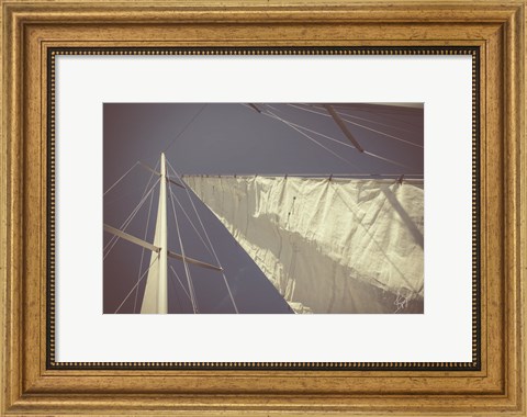 Framed Sailing a Line Print