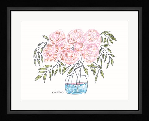 Framed Flowers for Emma Print