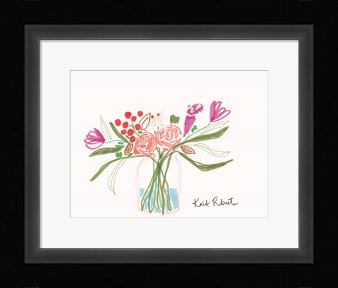 Framed Bouquet for Carle Print