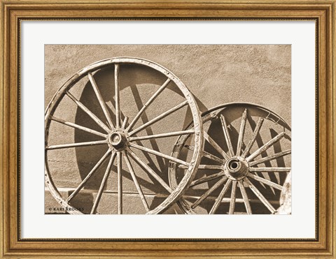 Framed Like a Wagon Wheel Print