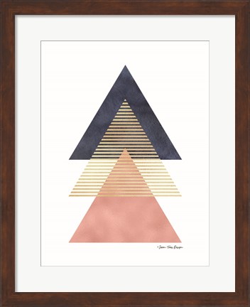 Framed Triangles II Print