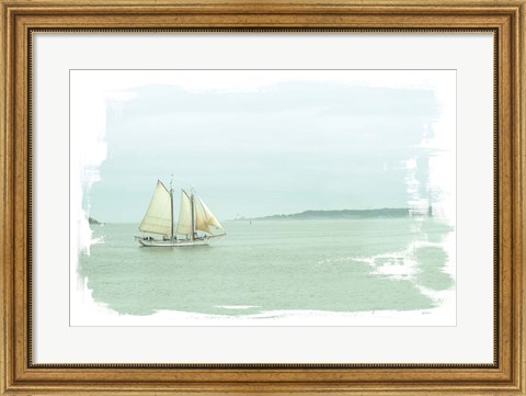 Framed Sailing on the Bay Print