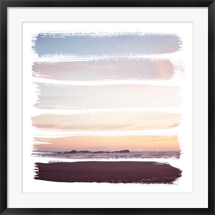 Framed Sunset Stripes III Print