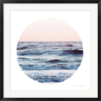 Framed Coastal Colors I Print