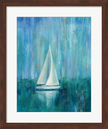 Framed Sailboat Simplicity I Print