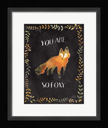 Framed Woodland Whimsy VIII Black Print