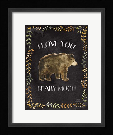 Framed Woodland Whimsy VII Black Print
