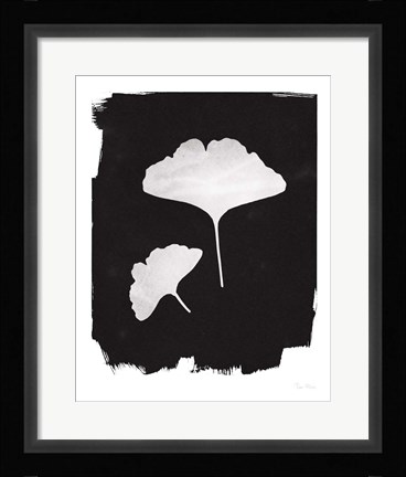 Framed Nature by the Lake Gingko II Black Print
