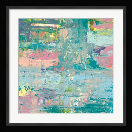Framed Islands Abstract I Print