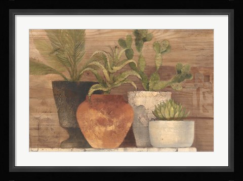 Framed Desert Still Life Light Crop Print
