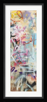 Framed Graffiti Love Panel II Print