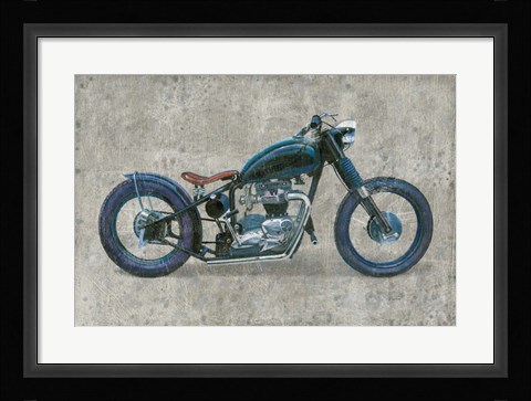 Framed Lets Roll I Grunge Print