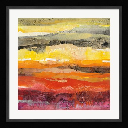Framed Abstract Layers II Print